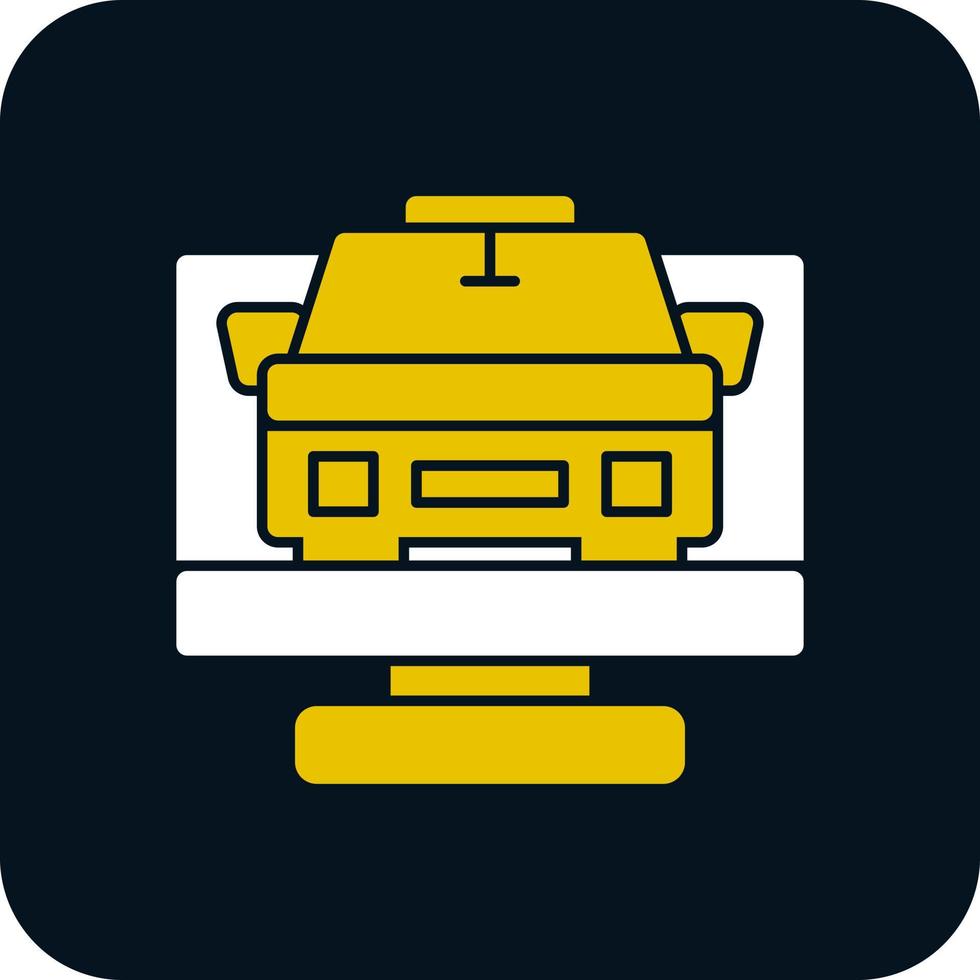 Taxi-Vektor-Icon-Design vektor