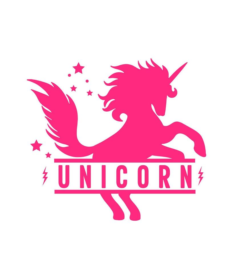 funkeln mögen ein Einhorn Illustration Vektor T-Shirt Design