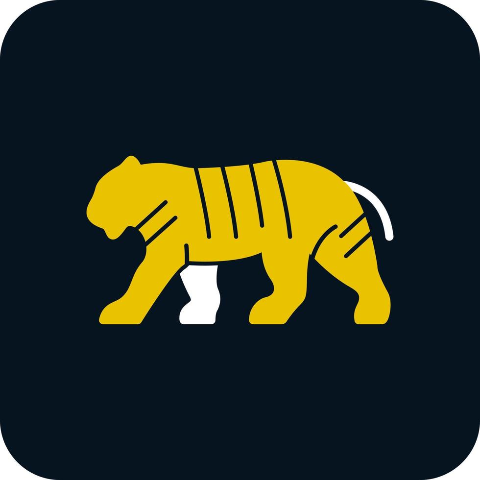 Tiger-Vektor-Icon-Design vektor