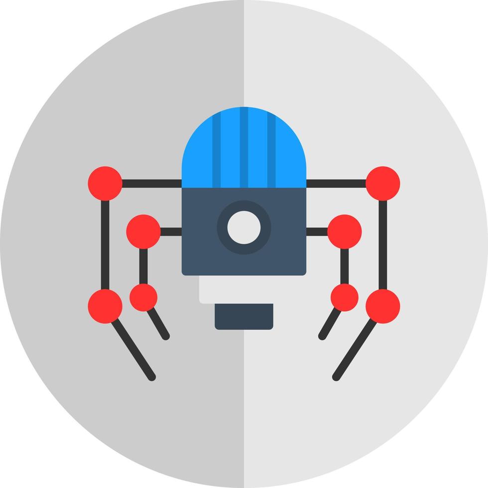 Nano-Roboter-Vektor-Icon-Design vektor