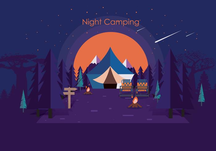 Nacht Camping Vol 2 Vektor