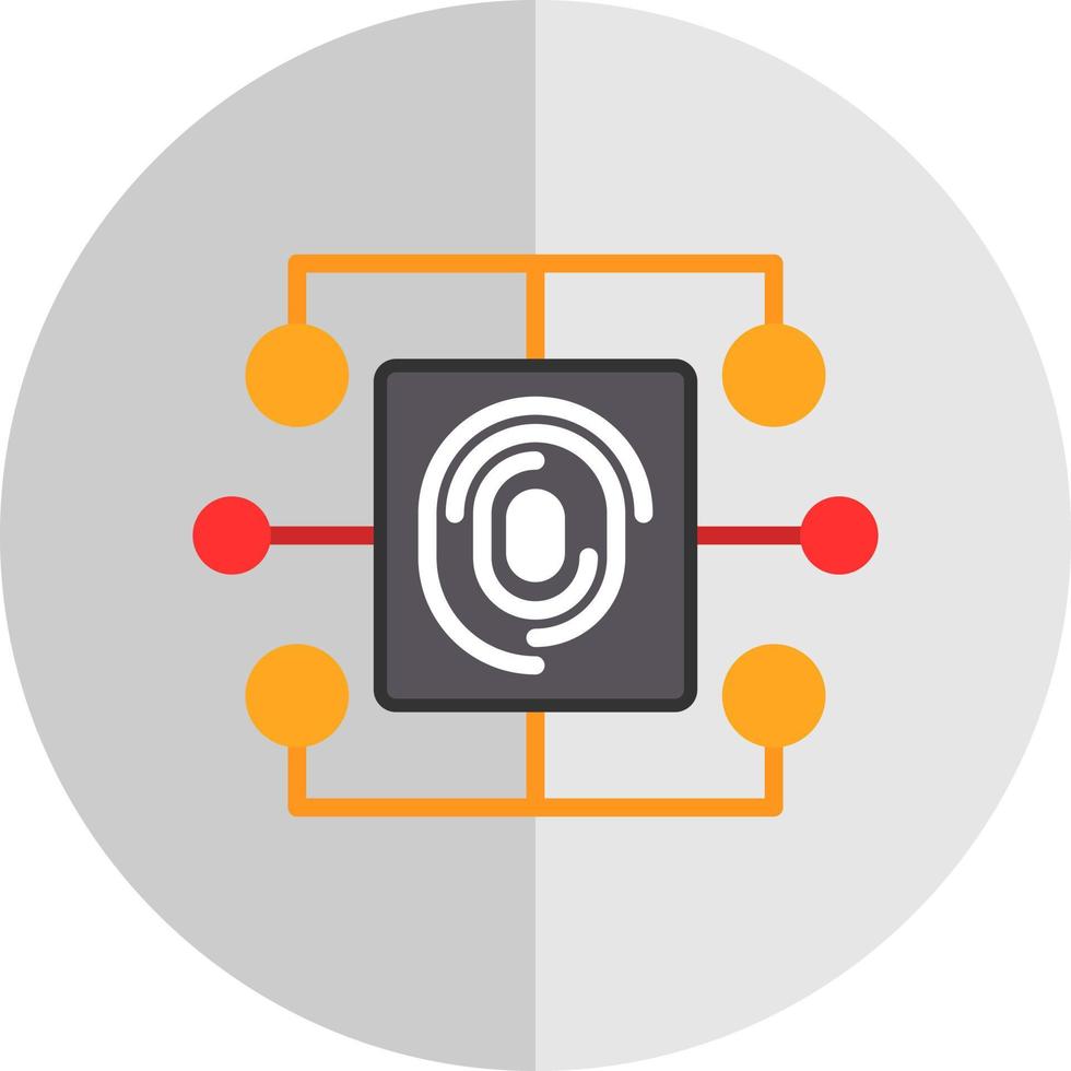 biometrisk data vektor ikon design