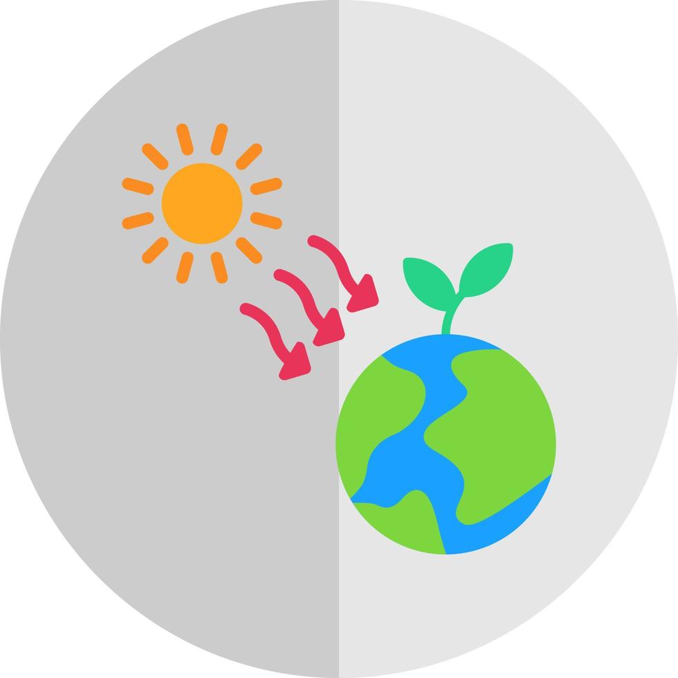 Sonnenstrahlung Vektor-Icon-Design vektor