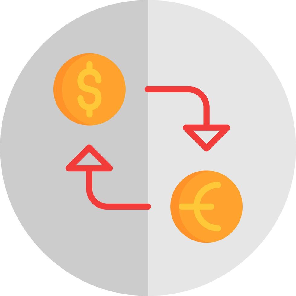 valuta utbyta vektor ikon design