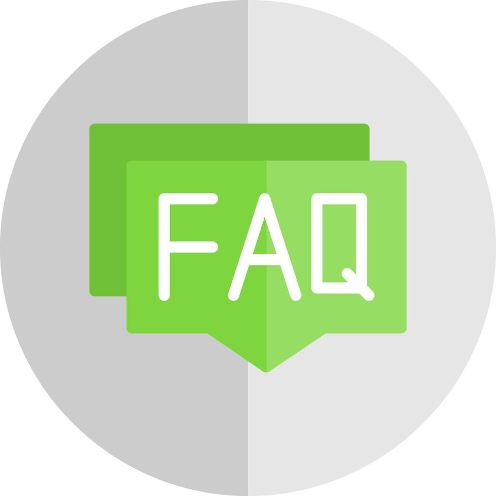 FAQ-Vektor-Icon-Design vektor