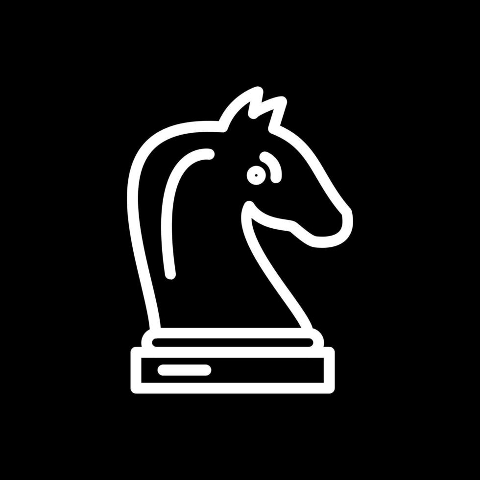 schack riddare vektor ikon design