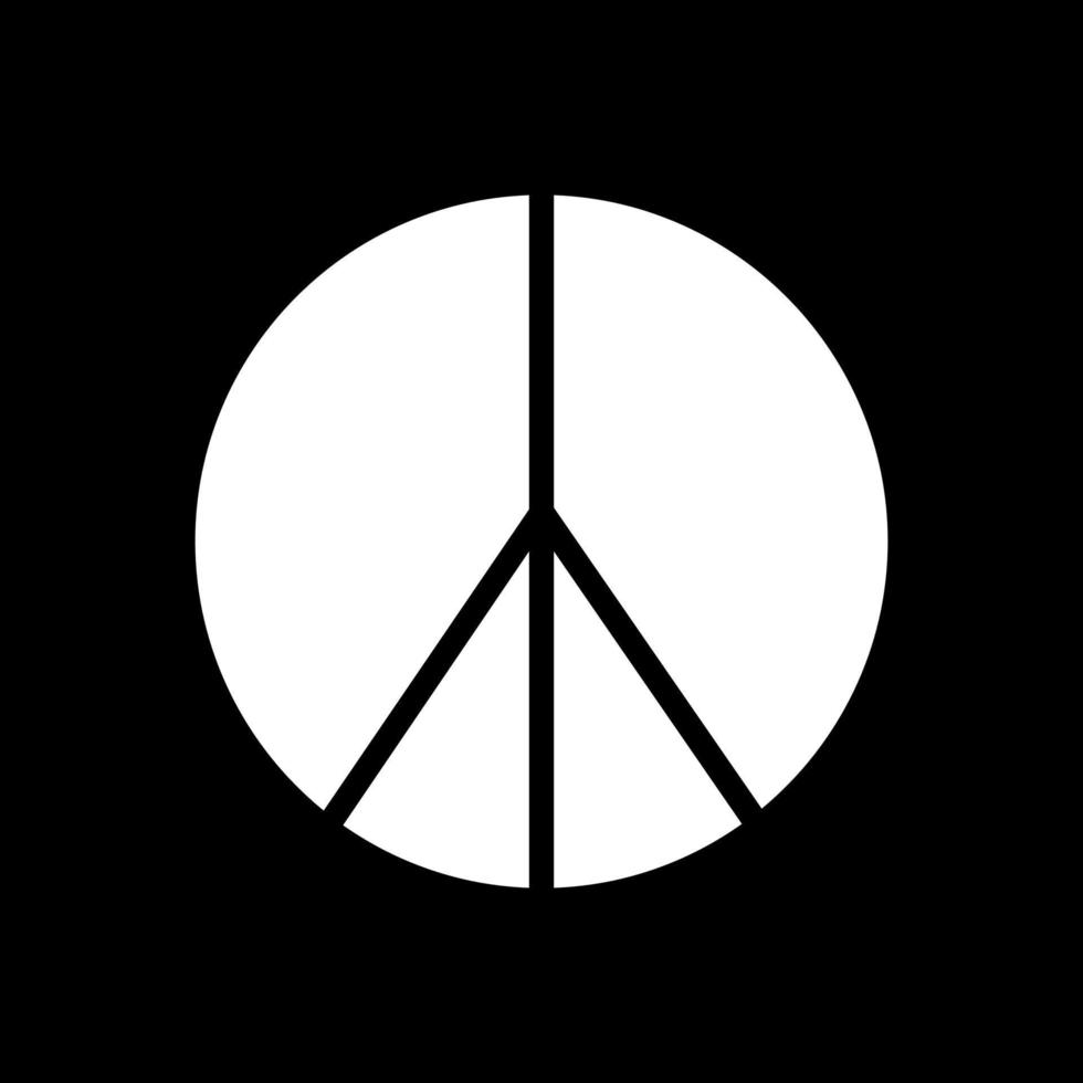 Frieden-Vektor-Icon-Design vektor