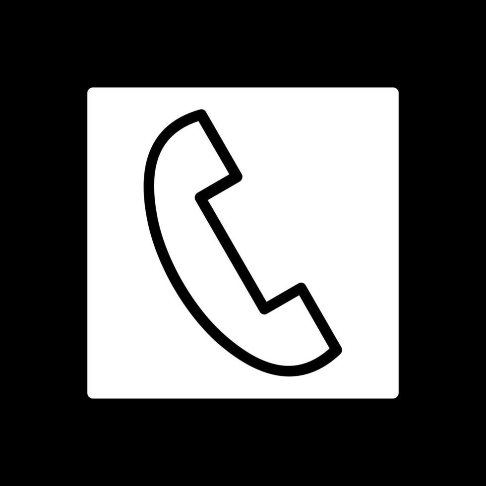 Telefon quadratisches Vektor-Icon-Design vektor