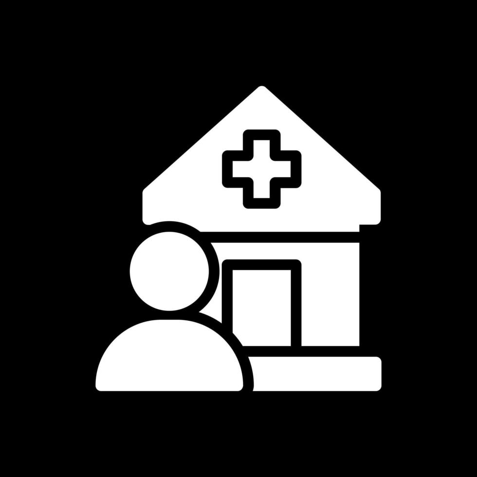 sjukhus användare vektor ikon design