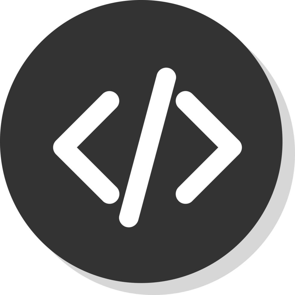 Code-Vektor-Icon-Design vektor