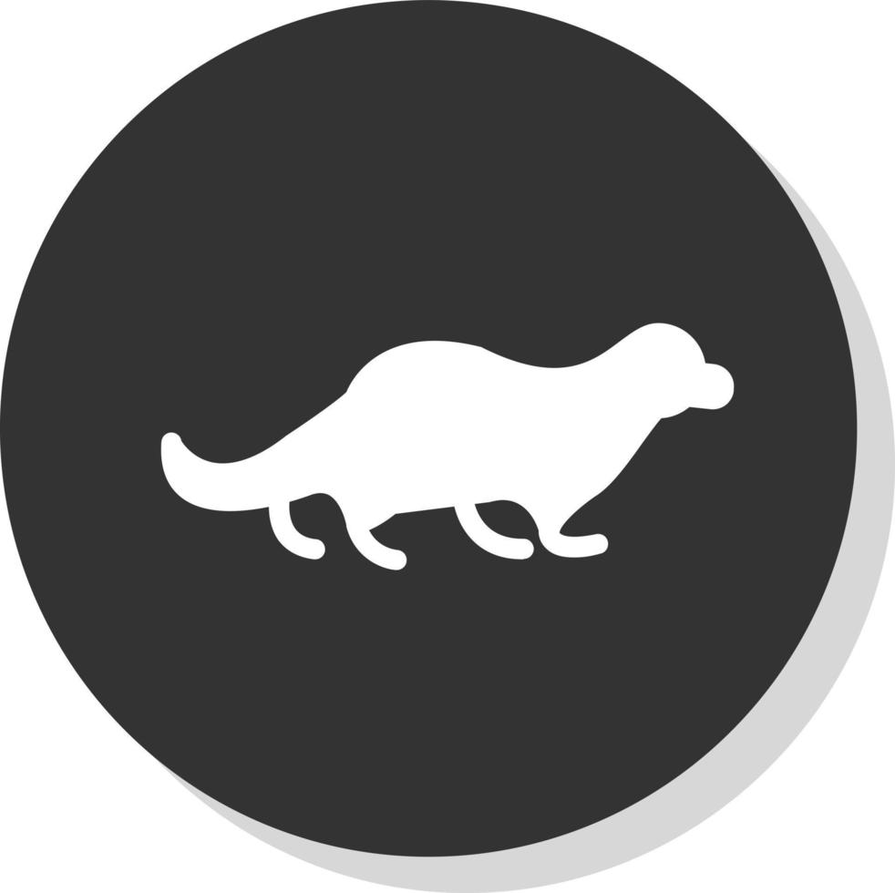 Otter-Vektor-Icon-Design vektor