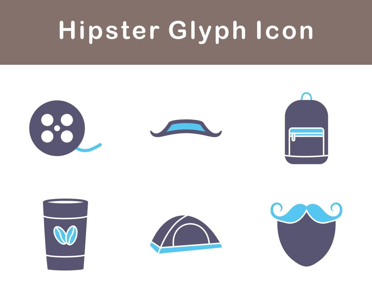 Hipster Vektor Symbol einstellen