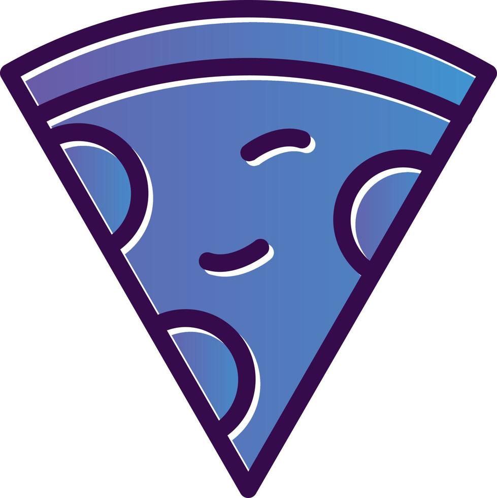 Pizzascheibe Vektor Icon Design