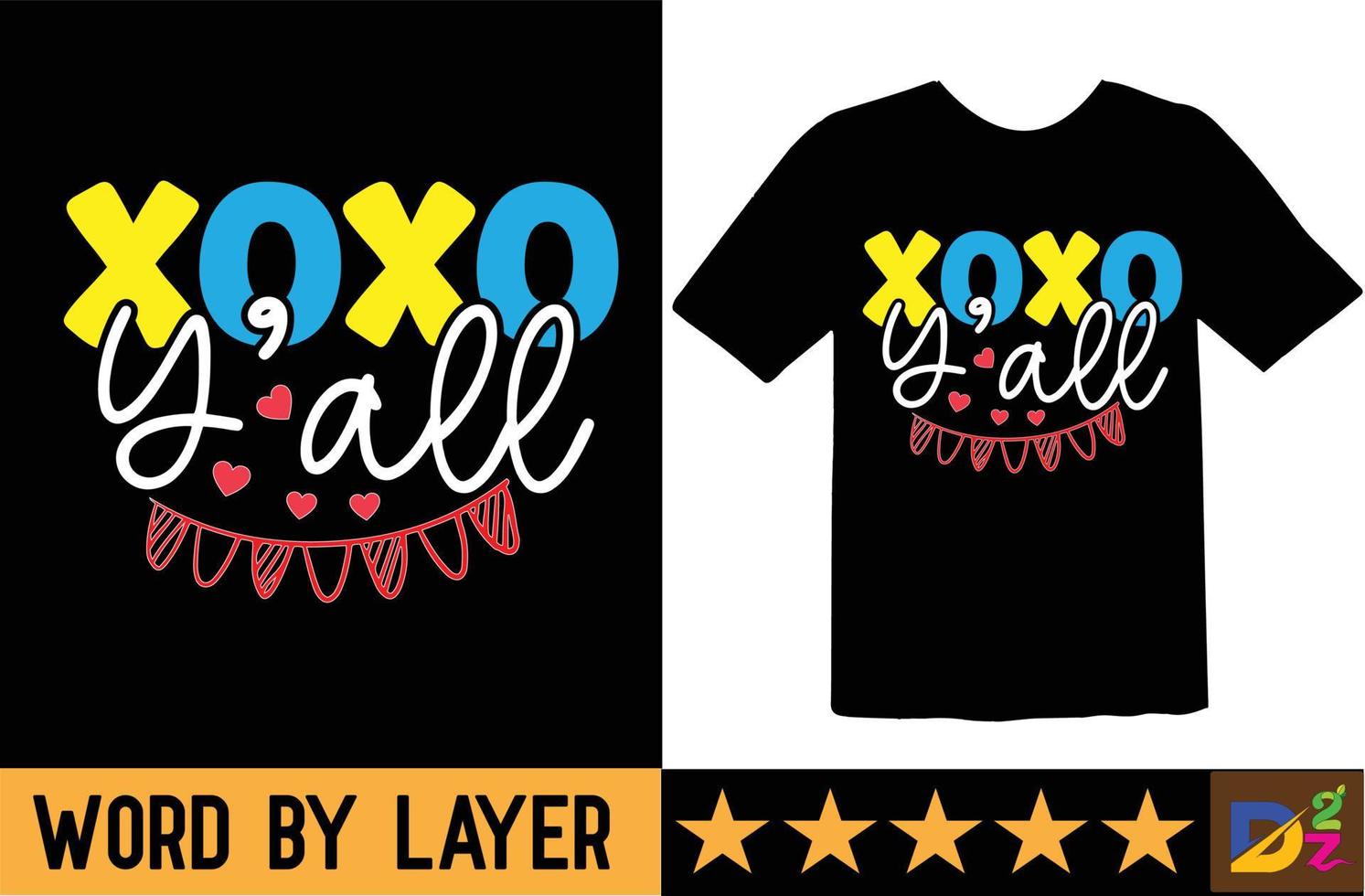 xoxo ihr svg t Hemd Design vektor