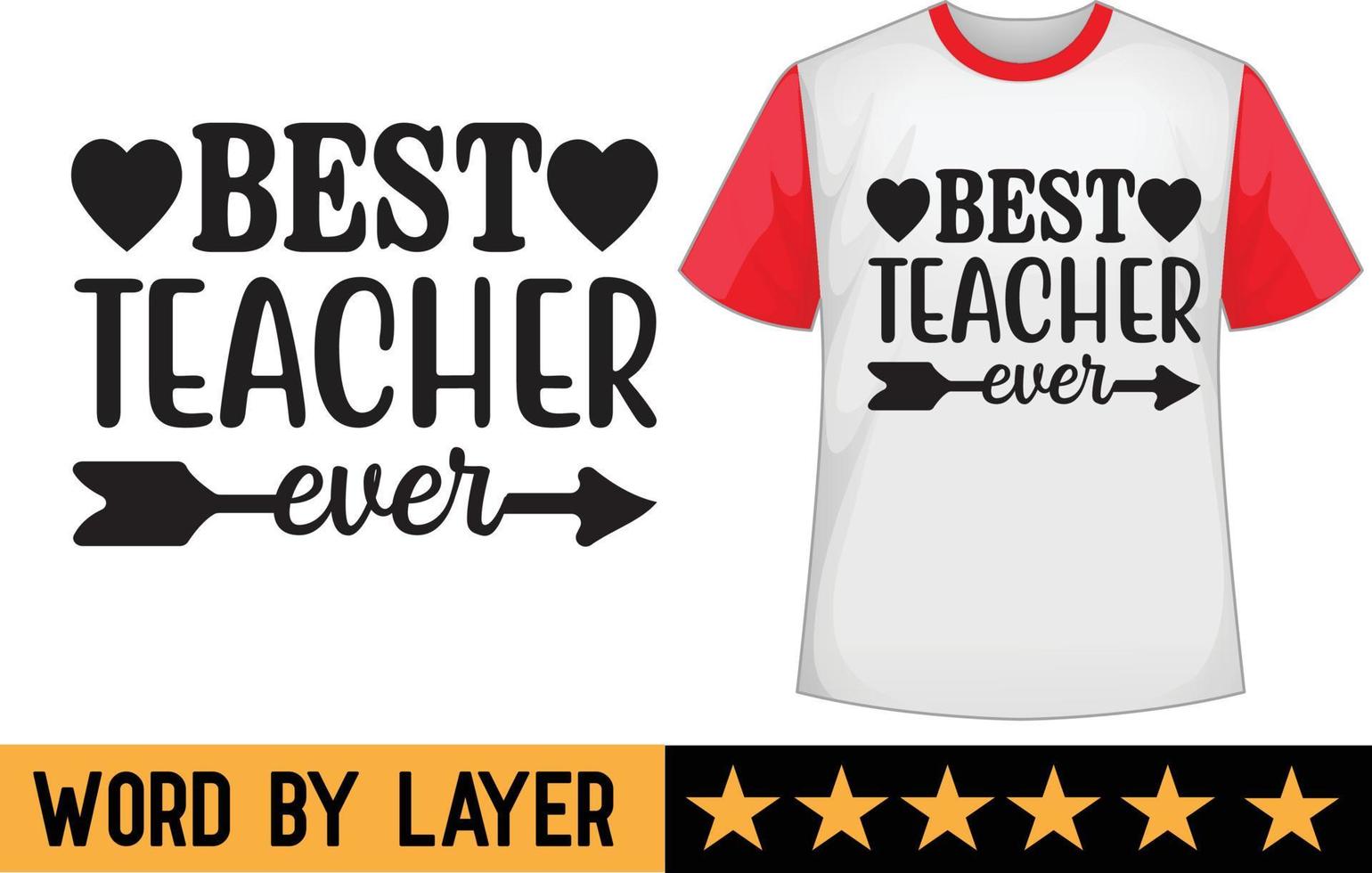 lärare svg t skjorta design vektor
