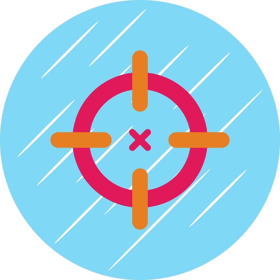 Fadenkreuz-Vektor-Icon-Design vektor