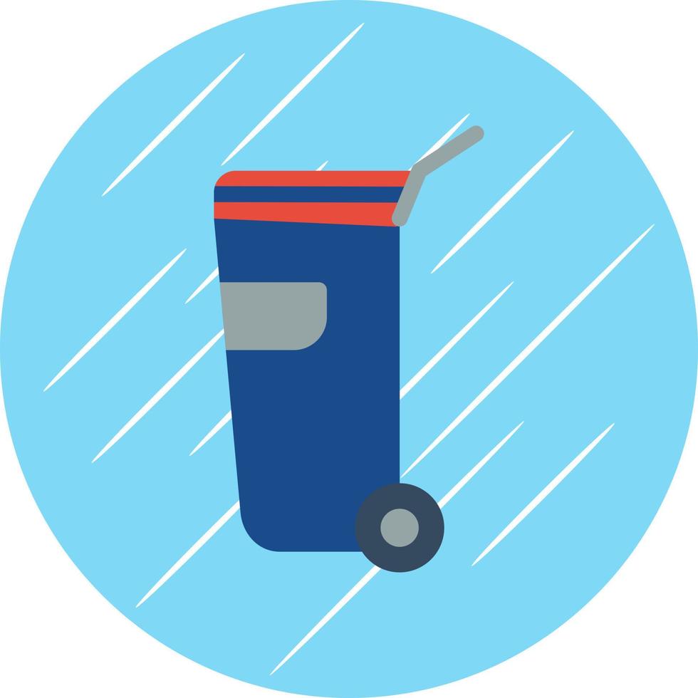 Müllcontainer-Vektor-Icon-Design vektor