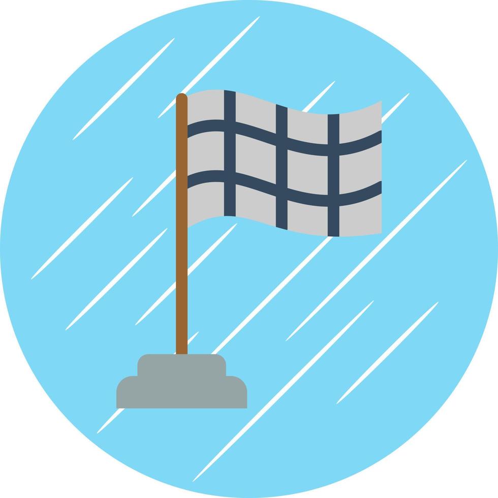 Flagge kariertes Vektor-Icon-Design vektor