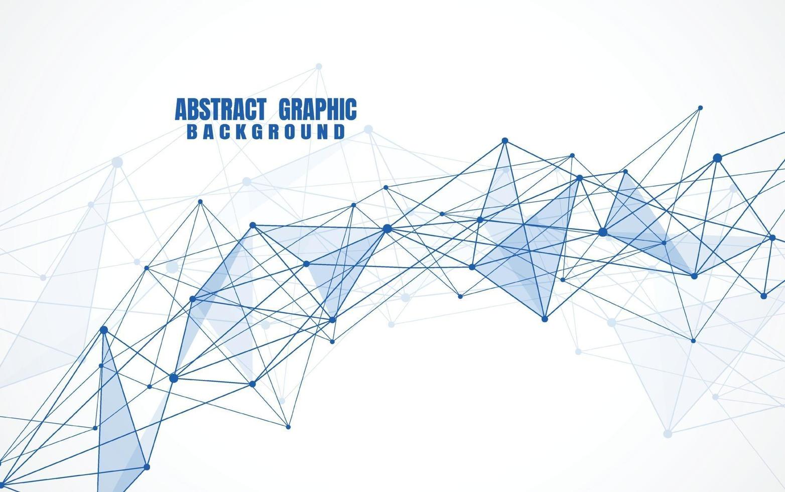 abstrakta anslutande prickar och linjer med geometrisk bakgrund. modern teknik anslutning vetenskap, polygonal struktur bakgrund. vektor illustration