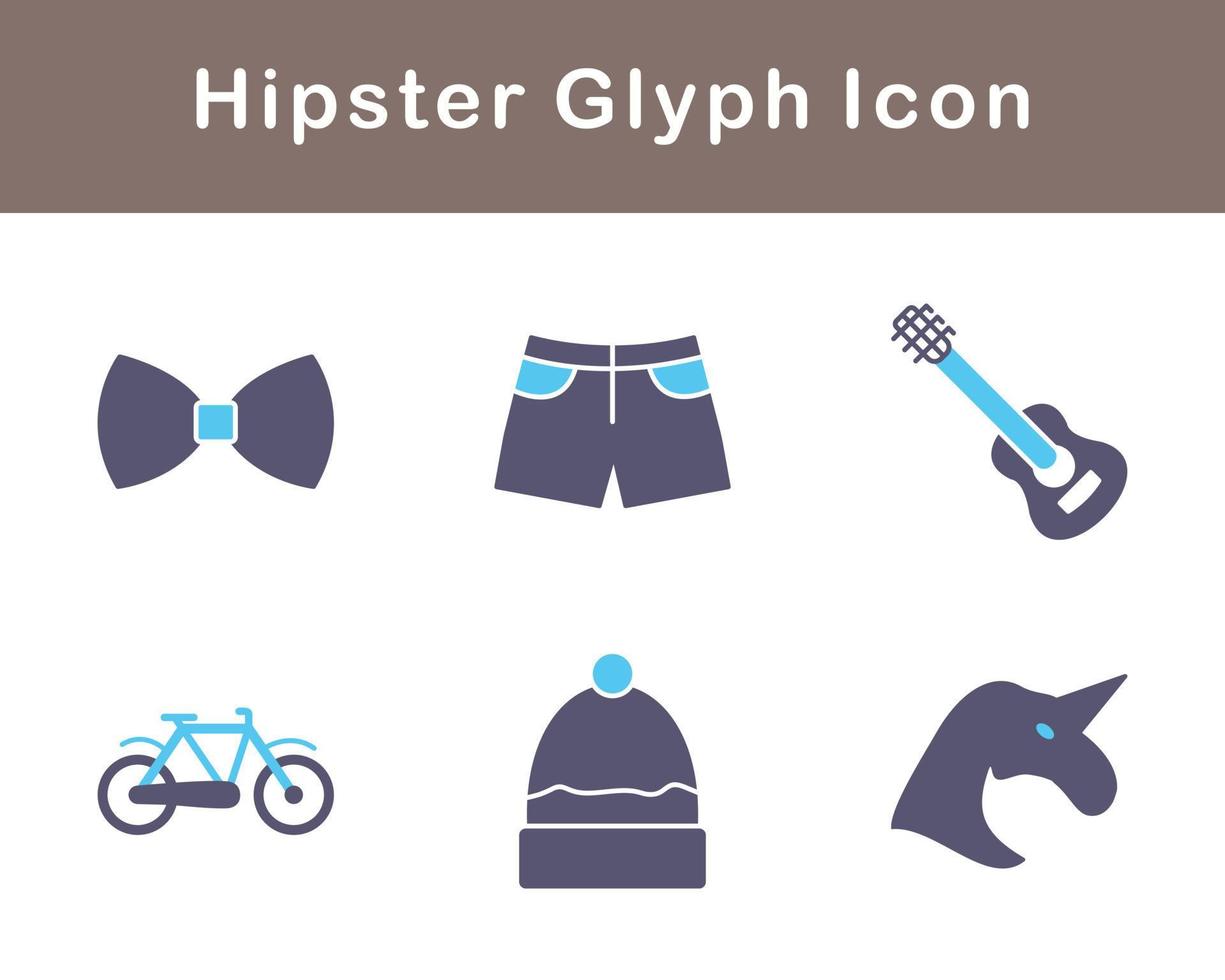 Hipster Vektor Symbol einstellen