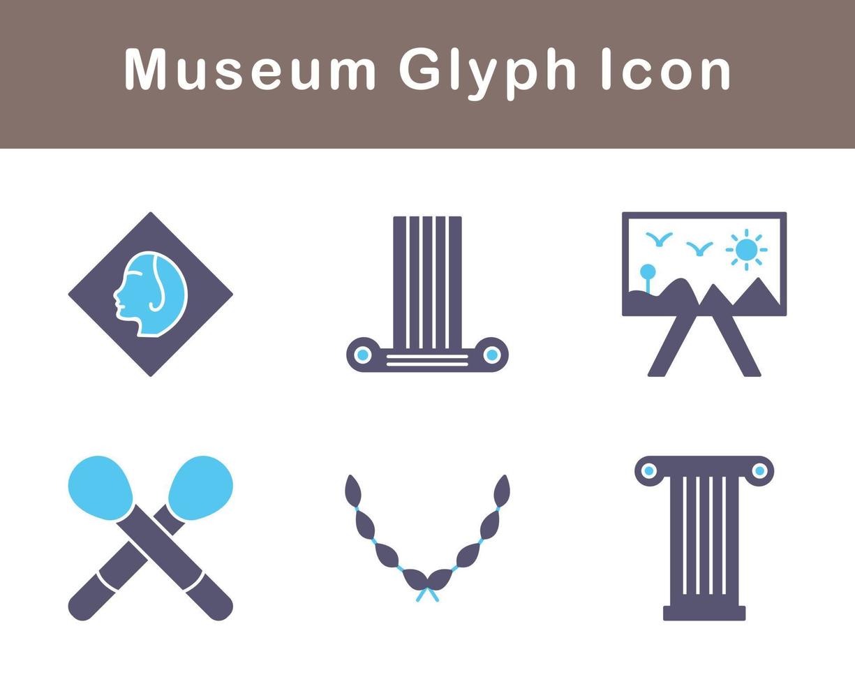 Museum Vektor Symbol einstellen
