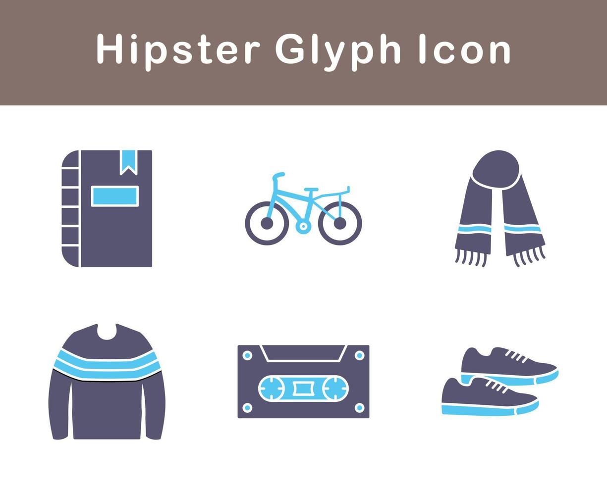 Hipster Vektor Symbol einstellen