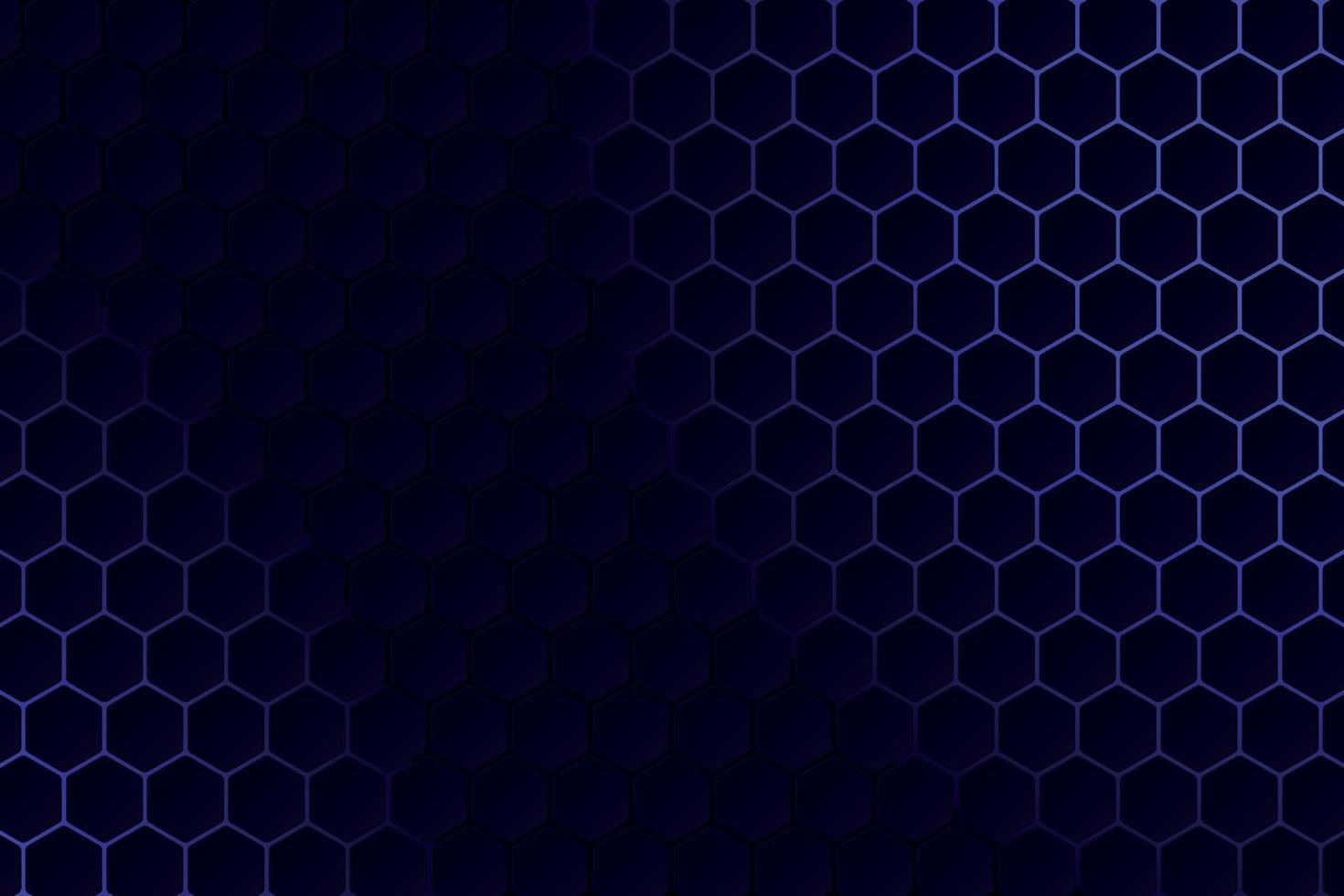 abstrakt minimalistisch schwarz Illustration Design mit Hexagon Netz. Bienenwabe Zellen vektor