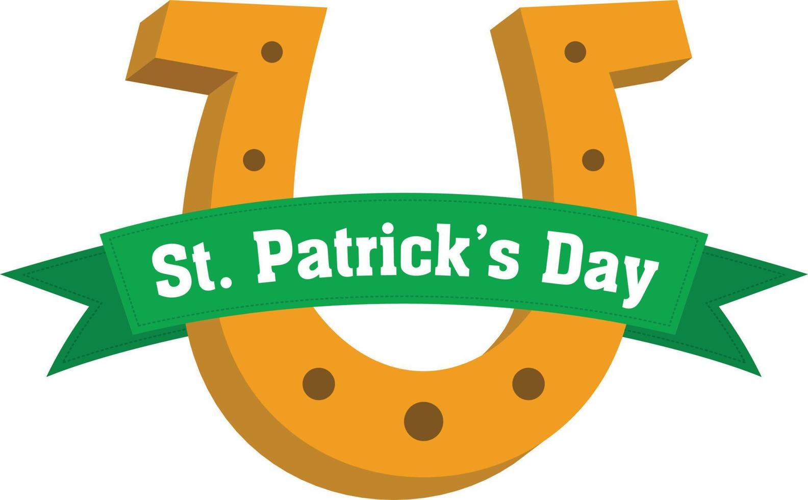 st patrick s dag tur- hästsko vektor