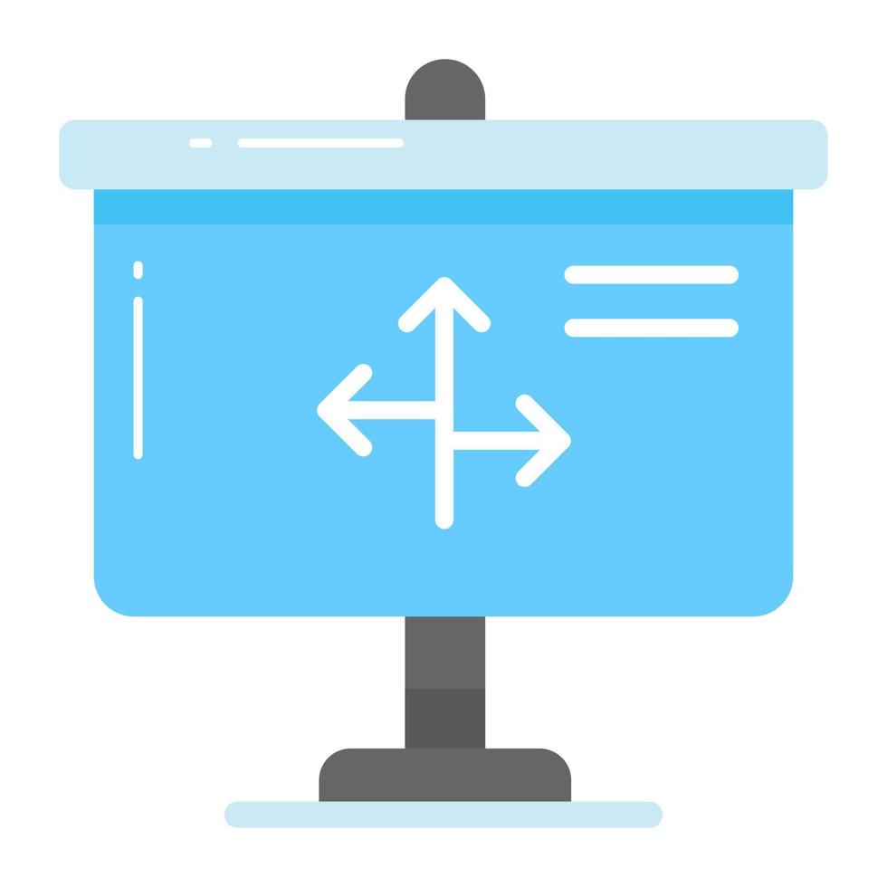 väg tecken styrelse vektor design, redigerbar ikon av riktning styrelse