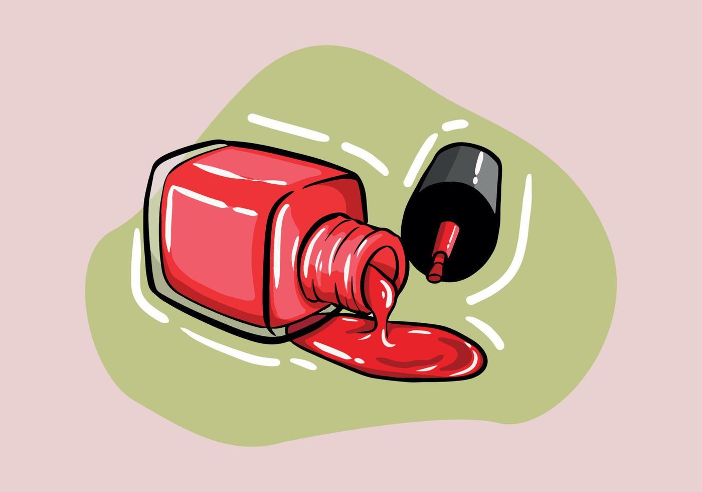 röd nagel putsa flaska baner design. stock vektor illustration. för nagel bar, skönhet salong, manikyrist, klistermärken och social media