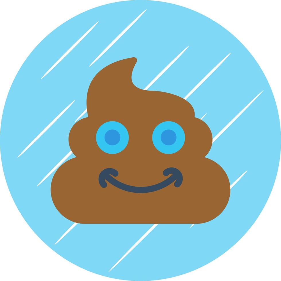 Poop-Vektor-Icon-Design vektor