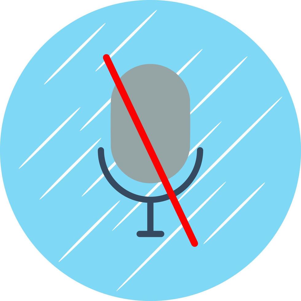 mikrofon snedstreck vektor ikon design