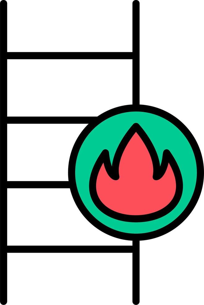 Feuer Leiter Vektor Symbol