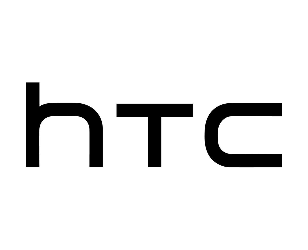 htc varumärke logotyp telefon symbol namn svart design taiwan mobil vektor illustration