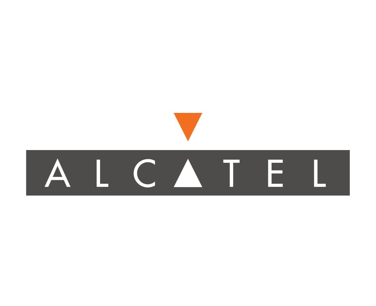 alcatel varumärke logotyp telefon symbol design mobil vektor illustration