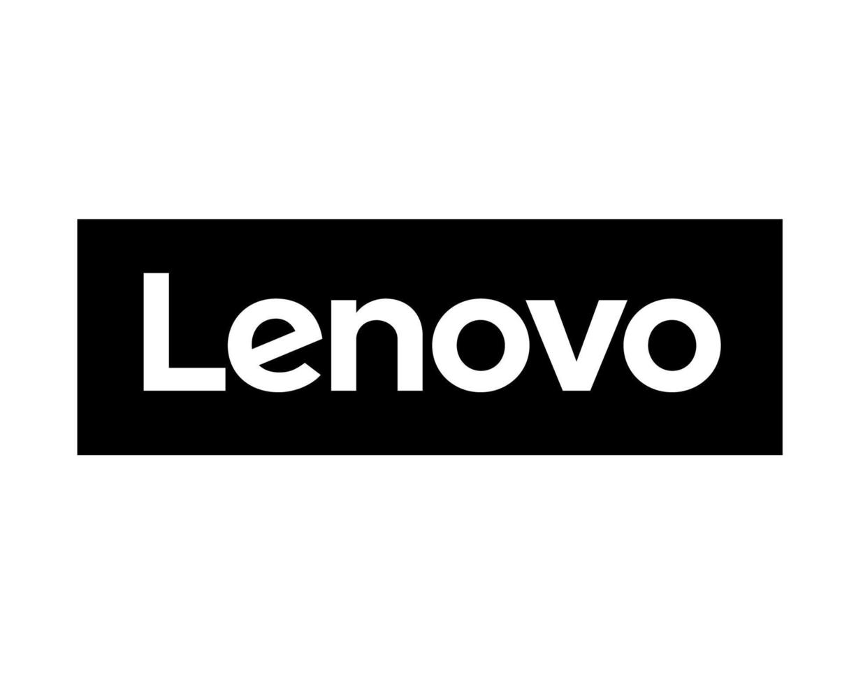 lenovo logotyp varumärke telefon symbol svart design Kina mobil vektor illustration