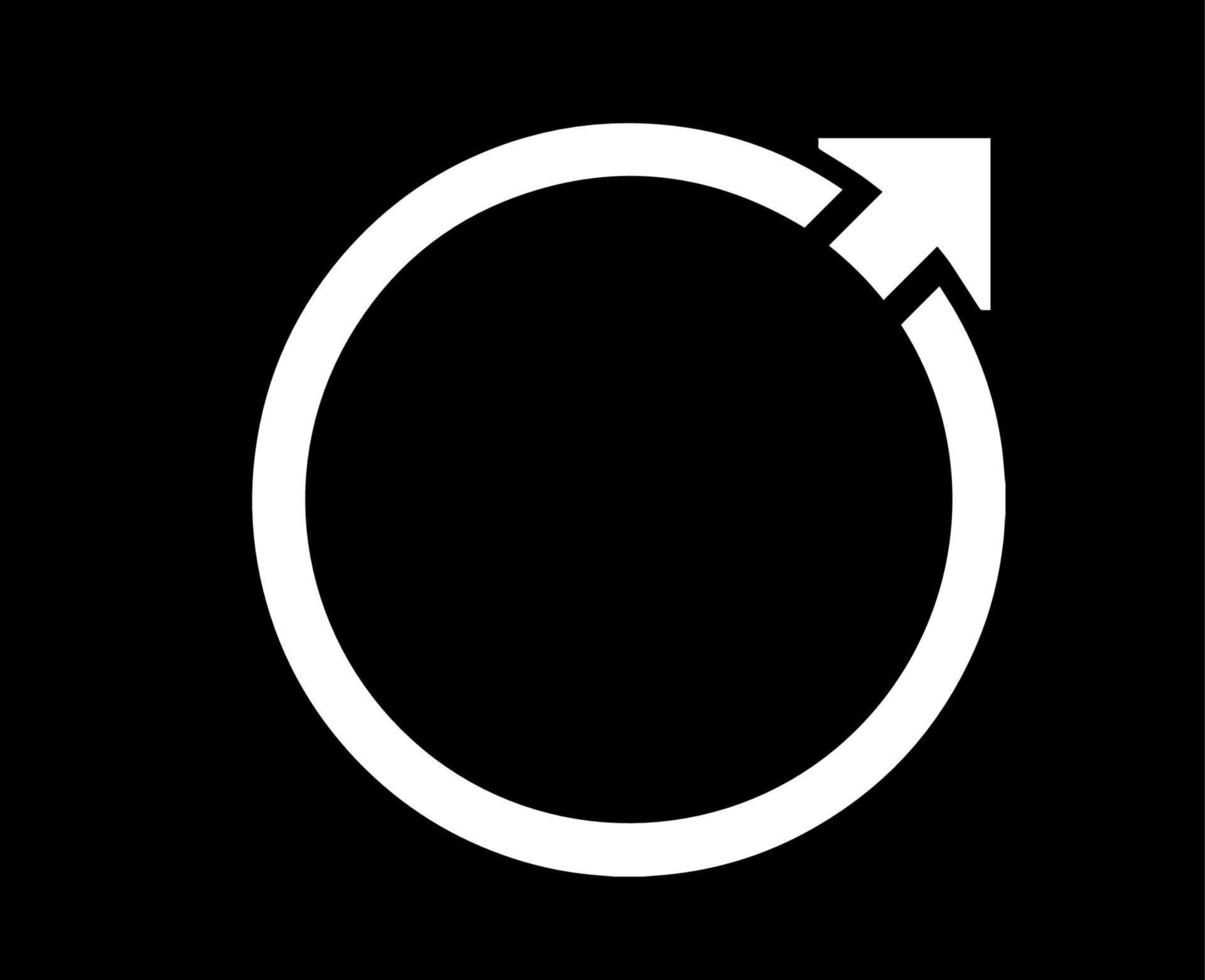 volvo Marke Logo Auto Symbol Weiß Design Schwedisch Automobil Vektor Illustration mit schwarz Hintergrund