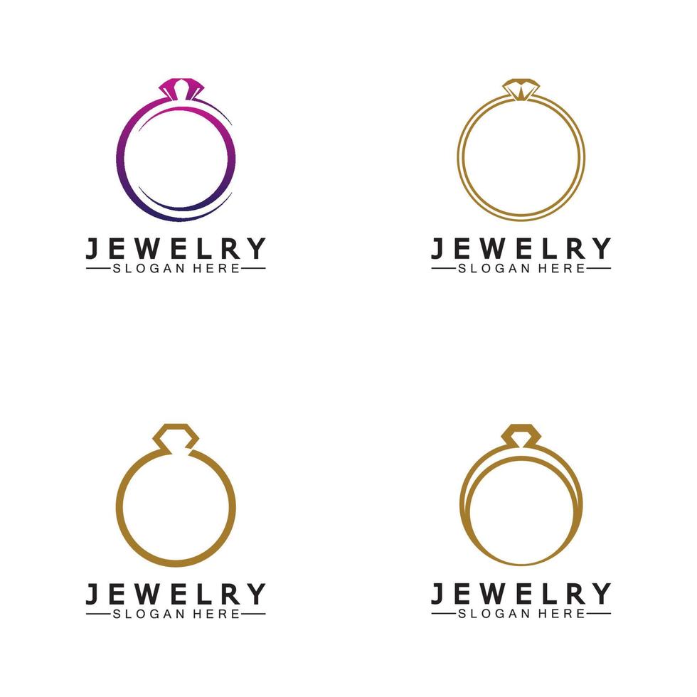 abstrakt diamant för Smycken företag logotyp design begrepp vektor
