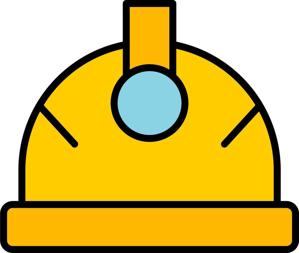 Ingenieur Helm Vektor Symbol