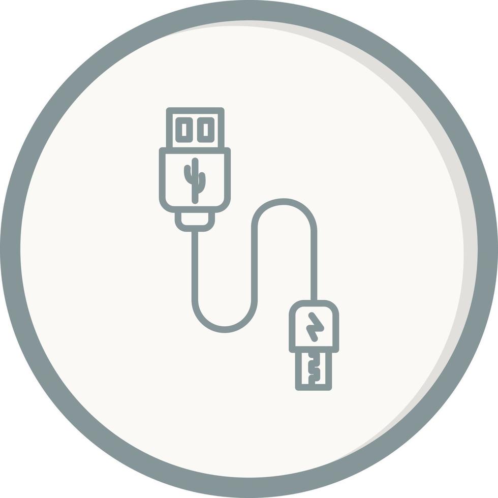 Vektorsymbol für USB-Kabel vektor