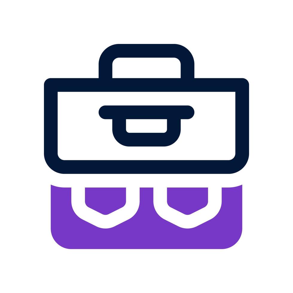 Koffer Symbol zum Ihre Webseite, Handy, Mobiltelefon, Präsentation, und Logo Design. vektor