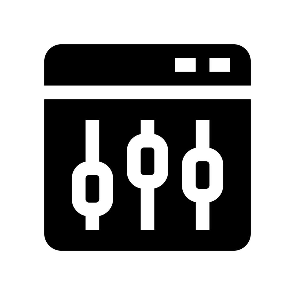 Equalizer-Symbol für Ihre Website, Ihr Handy, Ihre Präsentation und Ihr Logo-Design. vektor
