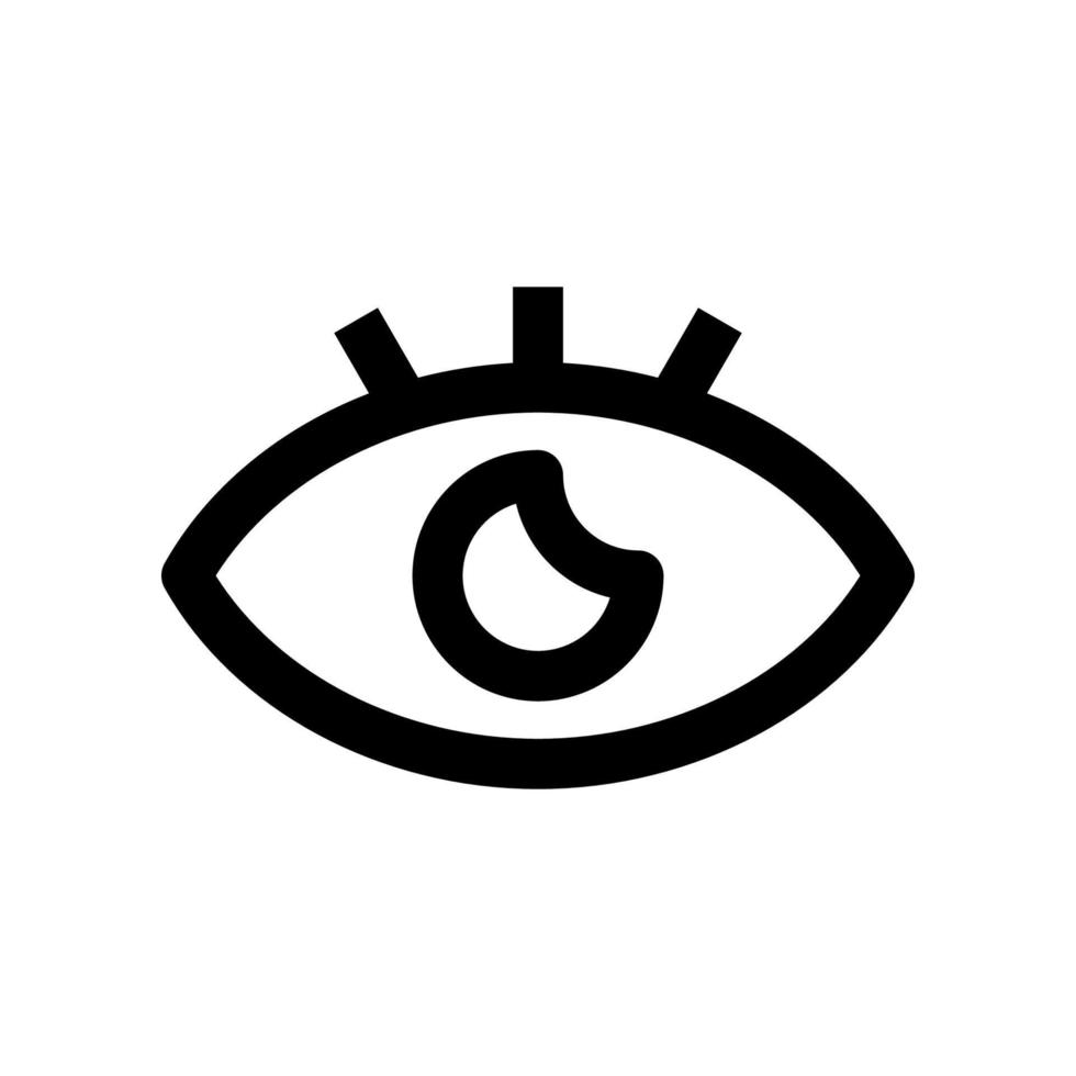 Auge Symbol zum Ihre Webseite, Handy, Mobiltelefon, Präsentation, und Logo Design. vektor