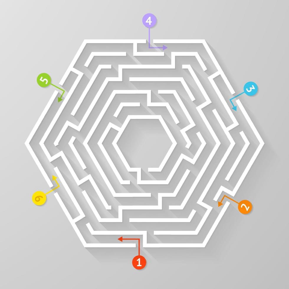 labyrint labyrint symbol form vektorillustration. vektor