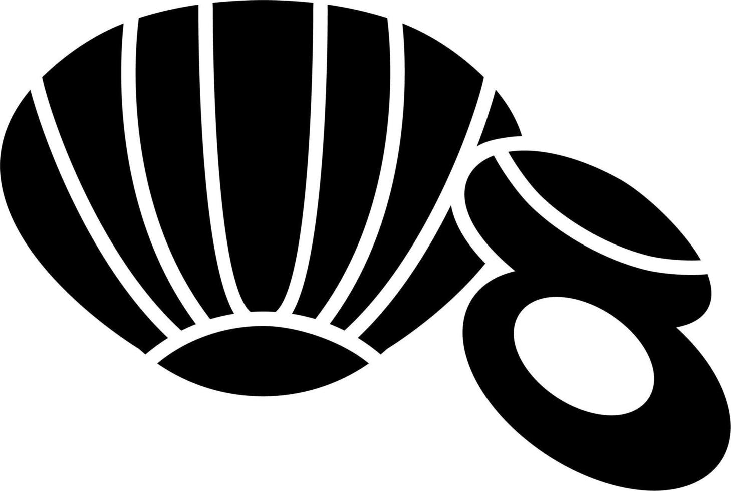 Symbol für Muschelvektor vektor