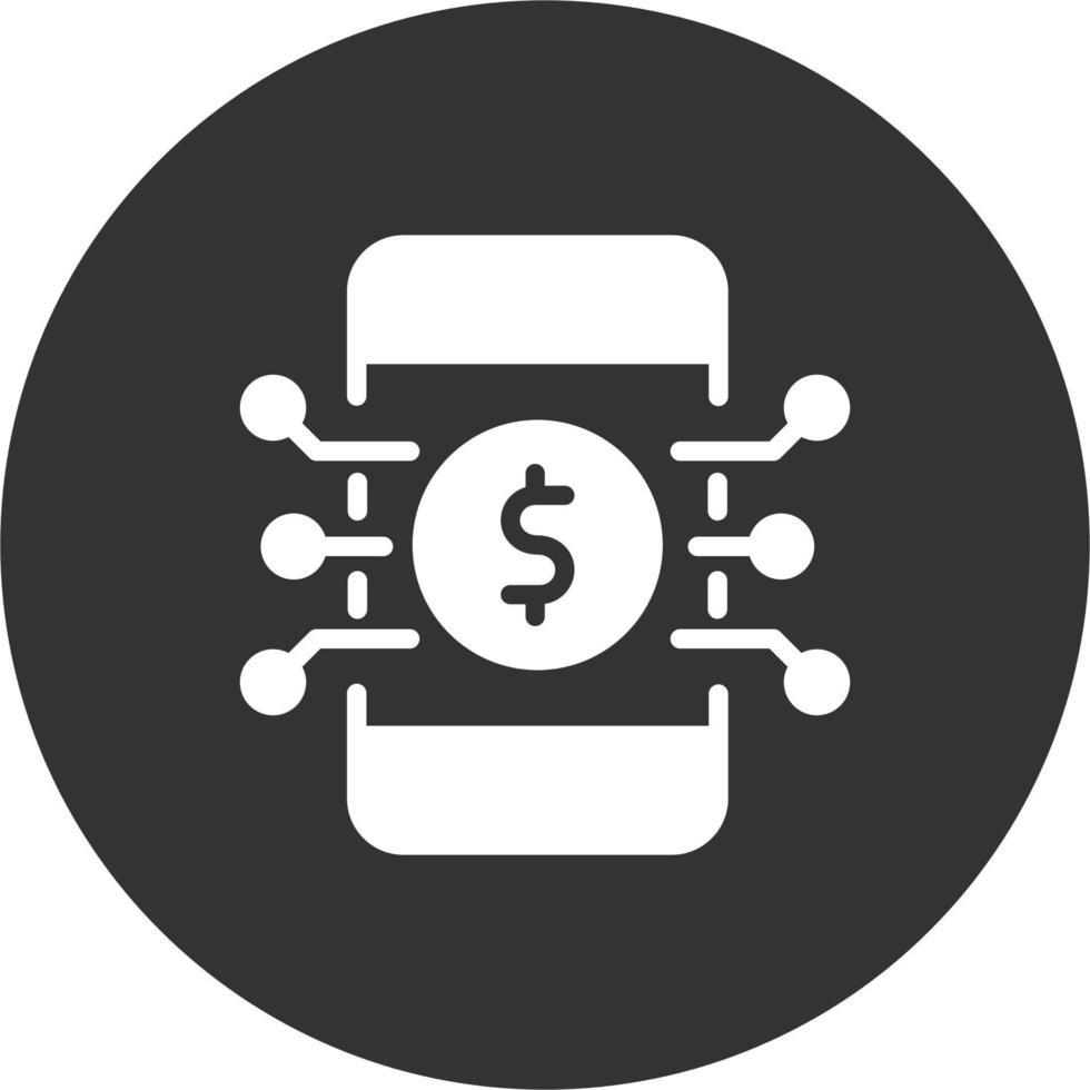 digital pengar vektor ikon
