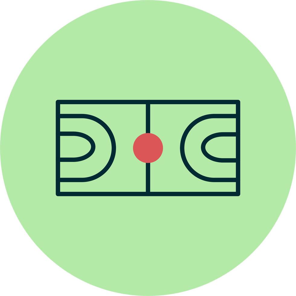 Basketball Gericht Symbol vektor