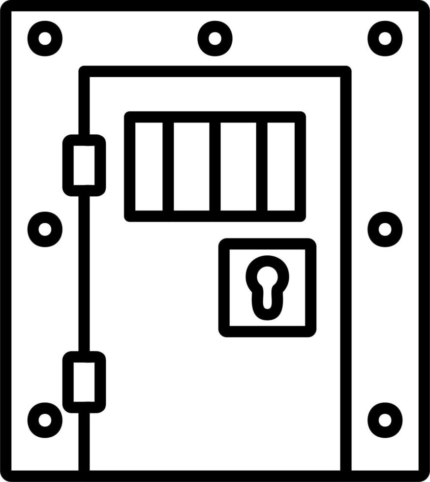 Gefängnis Zelle Symbol vektor