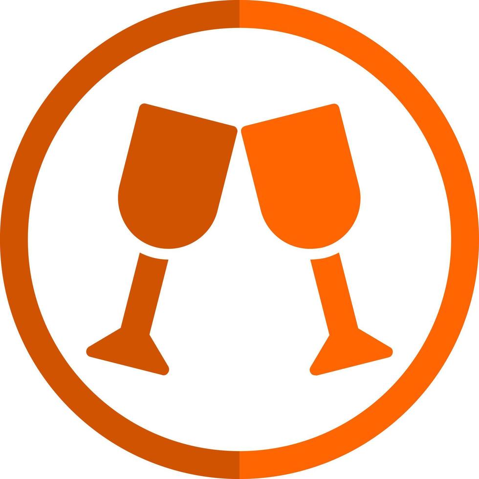 Glas-Prost-Vektor-Icon-Design vektor