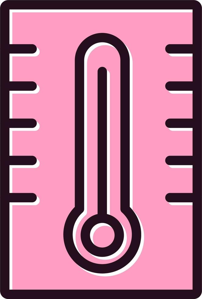 Thermometer-Vektor-Symbol vektor